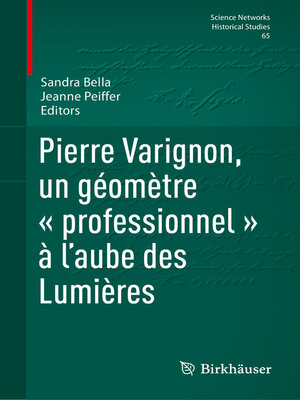 cover image of Pierre Varignon, un géomètre « professionnel » à l'aube des Lumières